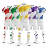 Conjunto de Uniformes de Fútbol Personalizados de Alta Calidad, Sublimados, Transpirables, para Hombres y Niños