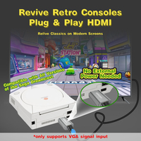 Convertisseur audio vidéo compatible DC Mini VGA vers HD pour console Retro DreamCast toutes les versions d'accessoires de jeu