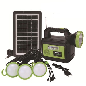 Sistema di Illuminazione Solare DT-9035B con Radio Bluetooth MP3, Kit di Energia Solare per Emergenze, Campeggio, Giardino e Strada - Product Image 2
