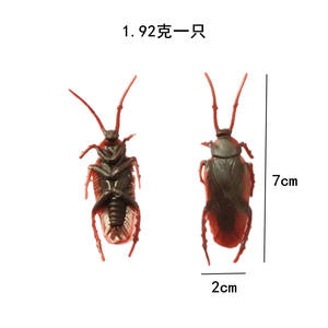 Juguete de Broma para el Día de los Inocentes y Halloween, Simulación de Insectos Falsos, Insectos de Plástico Realistas, Cucaracha - Product Image 5