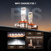 Bombillas LED para Faros Delanteros H11/H16/H8 al por Mayor, 18000LM, Ultra Brillantes, Bombillas LED para Faros Antiniebla, Resistentes al Agua IP68 para Automóviles