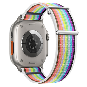 Iwatch编织金属尾部尼龙带Iwatch系列7/SE/<span class=keywords><strong>2</strong></span>/1尼龙环表带 - Product Image 5