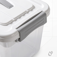 Boîte de premiers secours double couche en gros, organisateur de médicaments en plastique transparent avec poignée et compartiments pour la maison