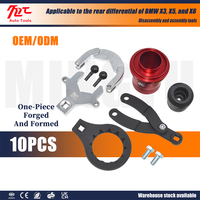 Juego de 10 Herramientas para Diferencial Trasero, Acero con Alto Contenido de Carbono, Sello de Aceite del Eje de Transmisión Trasero, Herramienta de Desmontaje del Eje de Transmisión para BMW X3X5X6