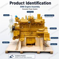 Ensemble moteur diesel 3066 3066T 3066TA pour excavatrice CAT 320B 320C 320D 323D
