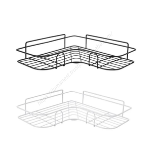Étagère d'angle adhésive pour salle de bain, sans perçage, pour douche et cuisine, vente en gros - Product Image 1