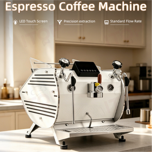 Machine à café expresso semi-automatique italienne professionnelle ITOP de haute qualité à tête unique pour usage commercial - Product Image 1