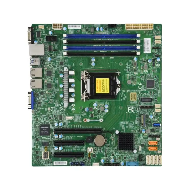 X11SCL-F asli baru Mainboard C242 LGA1151 Xeon E-2100/E-2200 LGA1151 SATA M.2 DDR4 IPMI Motherboard Server