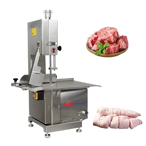 Kommerzielle automatische Küchenutensilien Metzger Tischplatte elektrisches Kuhfleisch Tiefkühlfleisch und Knochenband Sägemaschine Schneidemaschine