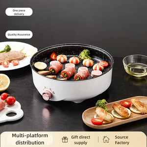 Grenzüberschreitender Elektrischer BBQ-Grill Multifunktional Antihaftbeschichtet Rauchfrei Leicht zu Reinigen 3 Temperaturstufen Rundumheizung für Zuhause - Product Image 2