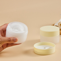 Pot en plastique PP à paroi épaisse de 100 ml de haute qualité, conteneur cosmétique de luxe vide pour crème visage et beurre corporel, couleur personnalisable