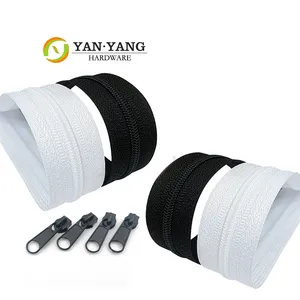 Hot sale NO. 5 nylon Long Chain Zipper In Rolls