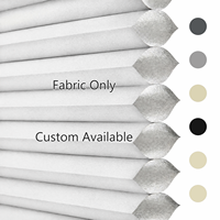 Tissu pour stores alvéolaires occultants complets en non-tissé spunlace imperméable blanc 20 mm sur mesure