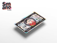 Cubierta Holográfica Personalizada para Tarjetas de Crédito, Adhesivo de PVC Impermeable con Impresión UV, Libre de Burbujas, Stickers de Anime