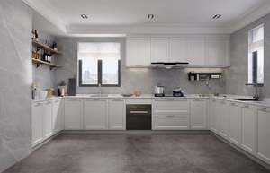 Gabinetes de Cocina Blancos Brillantes de Lujo Estilo Americano, Muebles de Cocina Modernos Lacados - Product Image 6