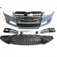 Kit de conversion style S8 : pare-chocs avant, pare-chocs arrière, diffuseur et échappement quadruple pour Audi A8 4H Facelift 2014-2017