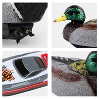 Bateau de canard RC 2 en 1 avec télécommande de chargement USB, bateau de course avec coquille de canard 2.4Ghz pour enfants et adultes