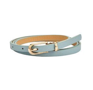 Ceinture en cuir pour femmes Ceinture fine avec boucle en métal pour pantalons Jeans Robes Ceinture - Product Image 5