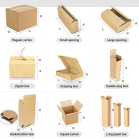 Boîte de courrier ondulé pour ordinateur portable, avec Logo personnalisé imprimé, en carton, avec poignée