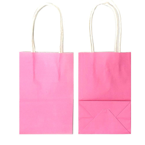 Cadeau <span class=keywords><strong>Mini</strong></span> Rose <span class=keywords><strong>Sac</strong></span> En Papier <span class=keywords><strong>Kraft</strong></span> avec Poignées - Product Image 3