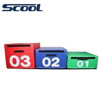 Caja Pliométrica de Espuma Apilable Tier Soft para Crossfit, Entrenamiento en Gimnasio, Ejercicios de Agilidad y Salto
