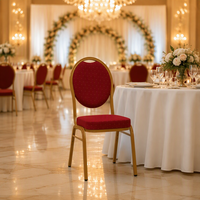 Chaises de banquet, de mariage et de salle à manger pour hôtels commerciaux, avec cadre en métal doré et revêtement en tissu, nouveau design, avec logo personnalisé