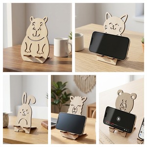 Soportes de Madera <span class=keywords><strong>para</strong></span> <span class=keywords><strong>Marcos</strong></span> de Fotos con Diseños de Dibujos Animados, Diversos Estilos, Duraderos, Modernos y Minimalistas - Product Image 5