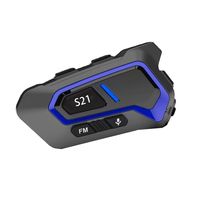 Casque de moto à alimentation directe pour casque d'interphone Bluetooth portée de 1200m prend en charge le microphone parlant simultané à 6 personnes