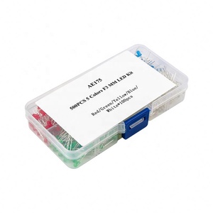 Kit de diodos surtidos de 500 piezas de luces LED de 5 mm, blanco, amarillo, rojo, azul y verde - Product Image 5