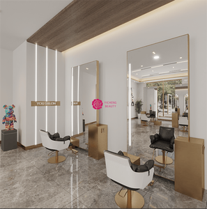 Yicheng Beauty miroir de luxe au sol <span class=keywords><strong>suspendu</strong></span> grand miroir miroir facile <span class=keywords><strong>à</strong></span> nettoyer miroir de Salon de coiffure <span class=keywords><strong>à</strong></span> vendre - Product Image 4