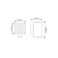 Éclairage extérieur moderne pour jardin, lampe murale LED 9W, IP65, étanche, lumière murale extérieure