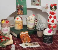 Bougie parfumée en cire de soja, cadeau de Noël, mignonne et originale, en forme de gobelet de thé au lait, pour fêtes, bougie en forme de gâteau, bougie artisanale d'aromathérapie