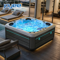 JOYEE Spa de jardin extérieur 5 personnes avec massage, Jacuzzi, Bain à remous, Grand bain à remous Balboa, Piscine de jardin, Spas