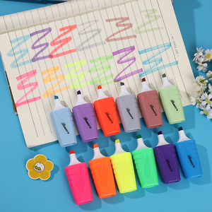 Ensemble de <span class=keywords><strong>mini</strong></span>-surligneurs - 12 couleurs, stylos marqueurs fluorescents <span class=keywords><strong>pastel</strong></span> portables à pointe oblique, fournitures scolaires, organisation de bureau, journalisation - Product Image 4