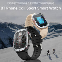 Reloj Inteligente Deportivo C30Pro con Linterna, Pantalla Táctil Completa, Llamadas Bluetooth, Monitor de Sueño, Frecuencia Cardíaca, Resistente al Agua para Hombre