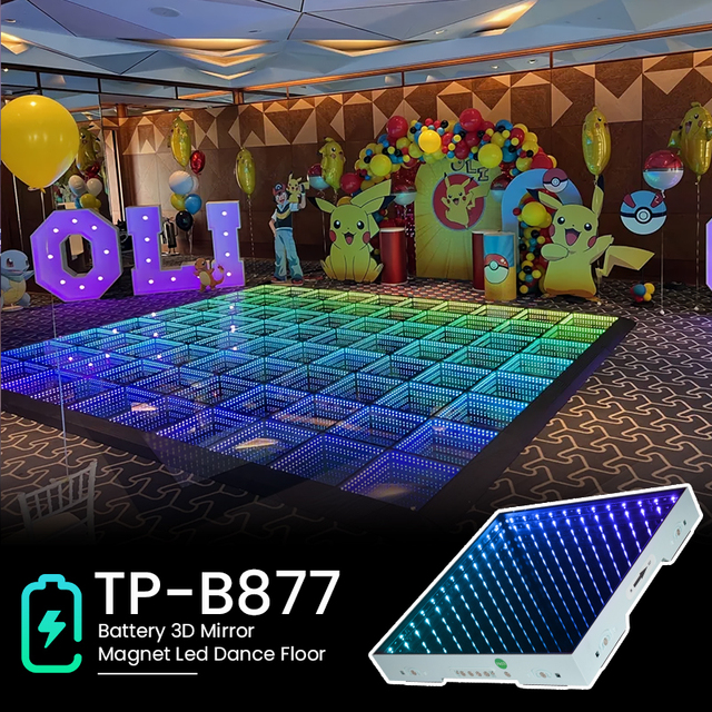 Outdoor Top Event Magnetic Led 3d Glass Infinity Light up Dance Floor