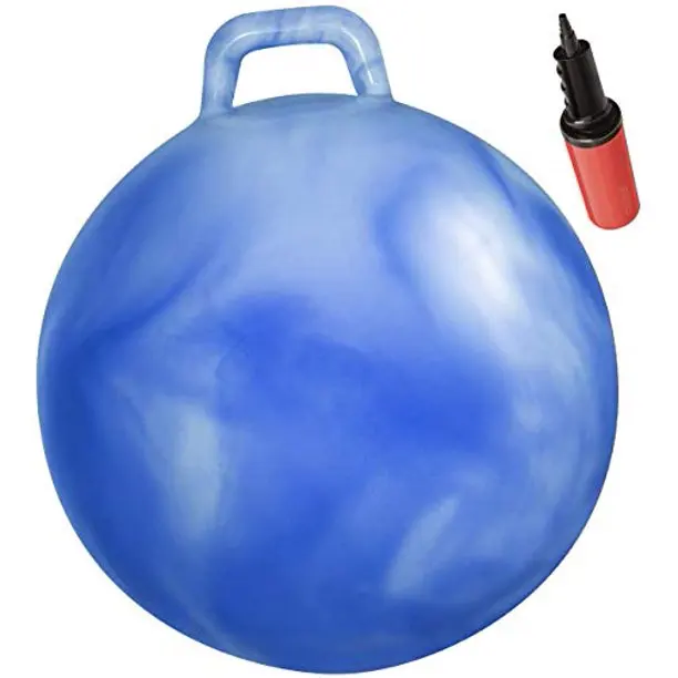 customized color hopper ball with handle for kids