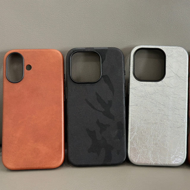 Twins Leather Phone Caess for Handcrafted Full Grain Leather Premium Magnetic Closure Slim Design with Retro Brown