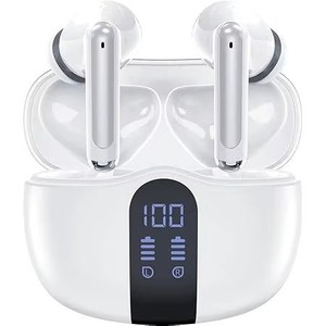 Auriculares inalámbricos portátiles para desplazamientos, tamaño de bolsillo, ligeros, pantalla digital, batería de larga duración, cancelación de ruido. - Product Image 1