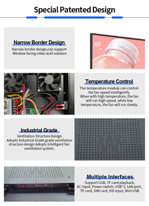 Pantalla LCD <span class=keywords><strong>de</strong></span> Señalización Digital para Supermercado, Vertical, 43 Pulgadas, 1000-2000 Nit, 4K, Marco Metálico, Android TV - Product Image 5