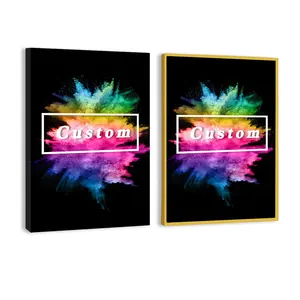 Any size of canvas can use the picture crystal porcelain floating frame wall art you want custom canvas printing painting