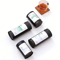 Vente en gros usine – Boîte métallique ronde portable de 50g/100g avec couvercle doublement scellé de qualité alimentaire pour thé, café, nourriture pour chiens, noix, bonbons, biscuits