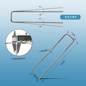 모던 스타일 아연 도금 조경용 스테이플 방청 정원 말뚝 지반 앵커 - Product Image 3
