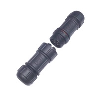 Conectores de cable de alimentación de tira de luz LED M16 macho/hembra IP67/IP68 2/3/4/5/6/8/9 pines montaje en Panel impermeable recto Circular latón