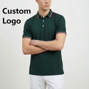เสื้อโปโลชายแบบมีโลโก้สั่งทำ เสื้อโปโลแขนสั้นขายส่ง เสื้อโปโลผู้ชายผ้าฝ้าย เสื้อโปโลชายผ้าฝ้าย - Product Image 1