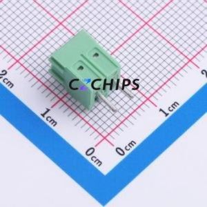 1984617 <b>Screw</b> Terminal <b>Block</b> Through hole Component (THT),P=3.5mm Connector 1x2P 3.5mm Green Through Hole - Product Image 2