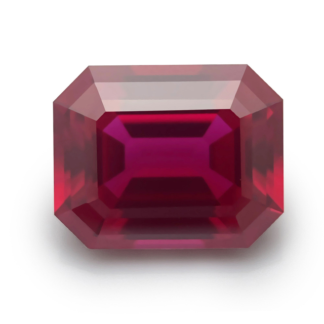 Emerald Cut Lab Ruby 5a Grade AGL Certified Pigeon Blood Red Ruby Jewelry Gemstones Loose Lab Grown Ruby Wholesales