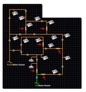 Vanne thermostatique autonome en laiton 1/2 po pour eau chaude instantanée, idéale pour les hôtels et les résidences - Product Image 4