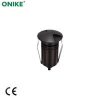 Lampu Taman Luar Ruangan Bulat 12V IP67 Lampu Samping 2.5W Tembaga Lampu Dinding Lanskap Tangga Taman Luar Ruangan