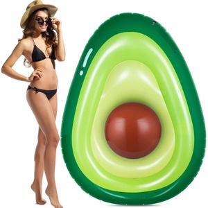 Juegos Inflables para Fiestas de Playa de Verano para Adultos, Flotador de Aguacate de PVC con Pelota para Nadar y Divertirse - Product Image 1